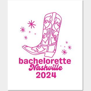 Cute, Pink Nashville Bachelorette Party 2024 Posters and Art